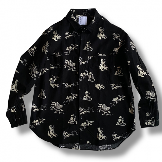 <img class='new_mark_img1' src='https://img.shop-pro.jp/img/new/icons15.gif' style='border:none;display:inline;margin:0px;padding:0px;width:auto;' />BRU NA BOINNEGratefulAnim Shirts-Black-Υ쥤ȥե륢˥ޥ륷ġ 