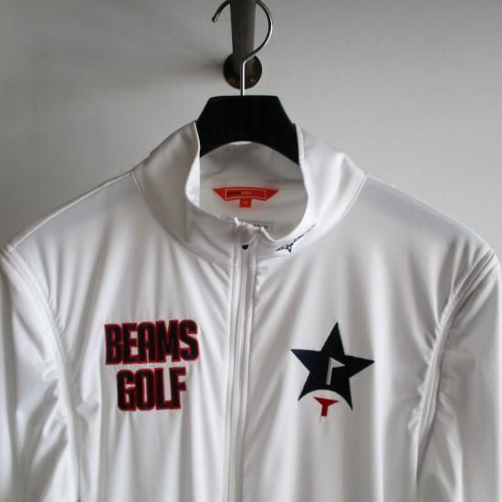 BEAMS GOLF ORANGE LABEL (ビームスゴルフオレンジレーベル) スターフラッグロゴ ツアー エアシャットブルゾン - AOZORA  Online Store