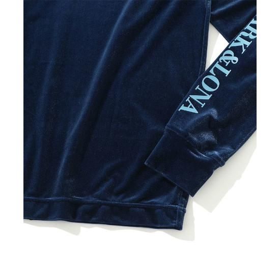新品✦マークアンドロナ✦Above Velvet Jersey Top長袖シャツ MARK&LONA(マークアンドロナ) Nico Velvet Mockneck Shirts