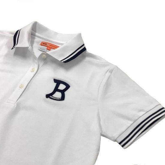 【新品未使用】ビームスゴルフORANGE LABEL / Bマーク ポロシャツ BEAMS GOLF ORANGE LABEL(ビームスゴルフ オレンジレーベル) B