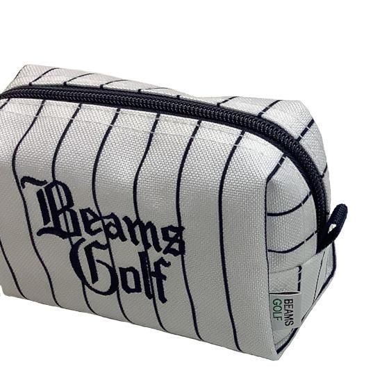 BEAMS GOLF(ビームスゴルフ) ピンストライプ ポーチ - AOZORA