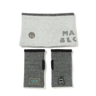 MARK&LONA(ޡɥ) Two-Tone Stripe Neck & Hand Warmer ComboUNISEX