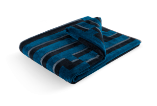 Beach Towel    Dark Blue Waves