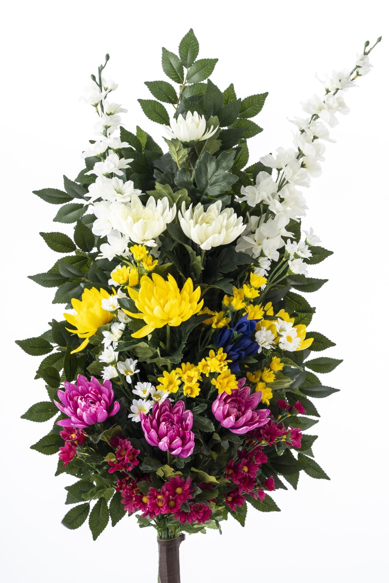 寺院用造花 アレンジ仏花９ ひさかき添え 寺院用仏花 仏壇用お供え花 造花専門通販店 佛心造花