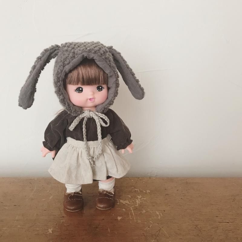 SALE50%off メルちゃんのお洋服 : うさぎの帽子 - tamuraya