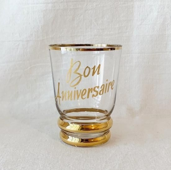 Vintage gold line glass<img class='new_mark_img2' src='https://img.shop-pro.jp/img/new/icons47.gif' style='border:none;display:inline;margin:0px;padding:0px;width:auto;' />