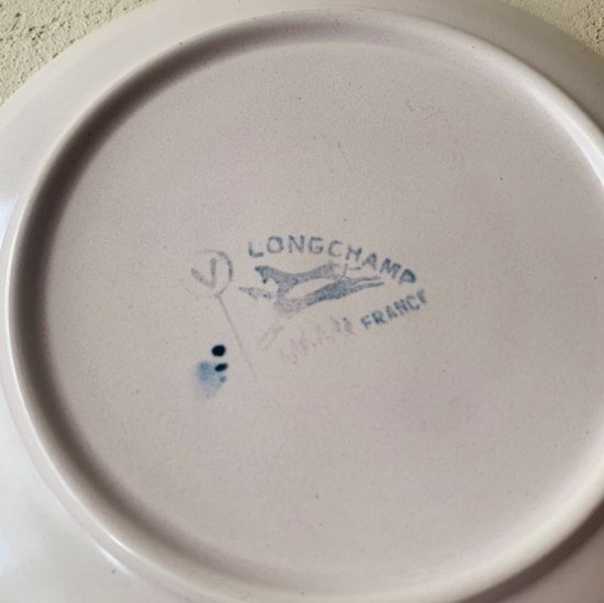 LONG CHAMP vintage plate.a<img class='new_mark_img2' src='https://img.shop-pro.jp/img/new/icons47.gif' style='border:none;display:inline;margin:0px;padding:0px;width:auto;' />