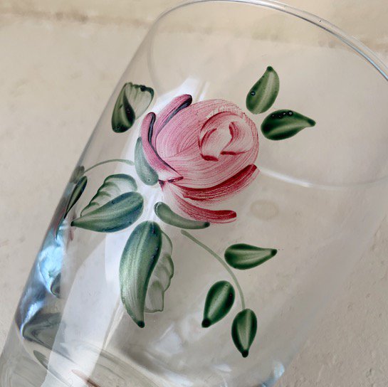 Vintage glass rose.c<img class='new_mark_img2' src='https://img.shop-pro.jp/img/new/icons47.gif' style='border:none;display:inline;margin:0px;padding:0px;width:auto;' />