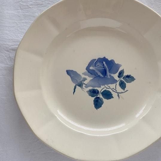 Sarreguemines rose plate<img class='new_mark_img2' src='https://img.shop-pro.jp/img/new/icons47.gif' style='border:none;display:inline;margin:0px;padding:0px;width:auto;' />