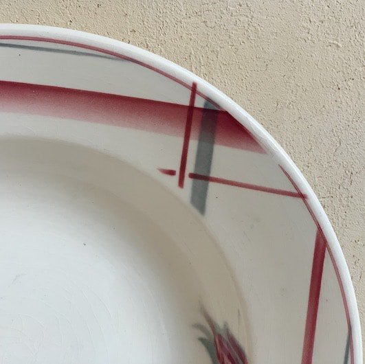 Sarreguemines soup plate.a<img class='new_mark_img2' src='https://img.shop-pro.jp/img/new/icons47.gif' style='border:none;display:inline;margin:0px;padding:0px;width:auto;' />