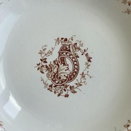 U&C Sarreguemines soup plate<img class='new_mark_img2' src='https://img.shop-pro.jp/img/new/icons47.gif' style='border:none;display:inline;margin:0px;padding:0px;width:auto;' />