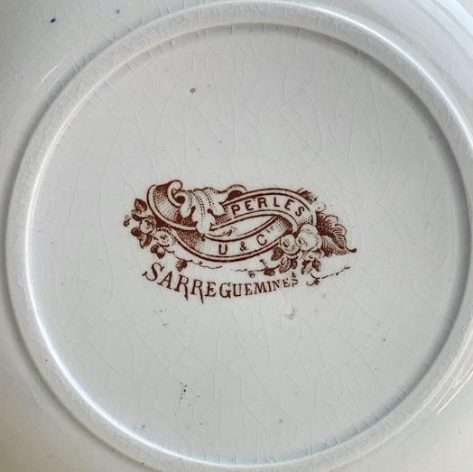 U&C Sarreguemines soup plate<img class='new_mark_img2' src='https://img.shop-pro.jp/img/new/icons47.gif' style='border:none;display:inline;margin:0px;padding:0px;width:auto;' />