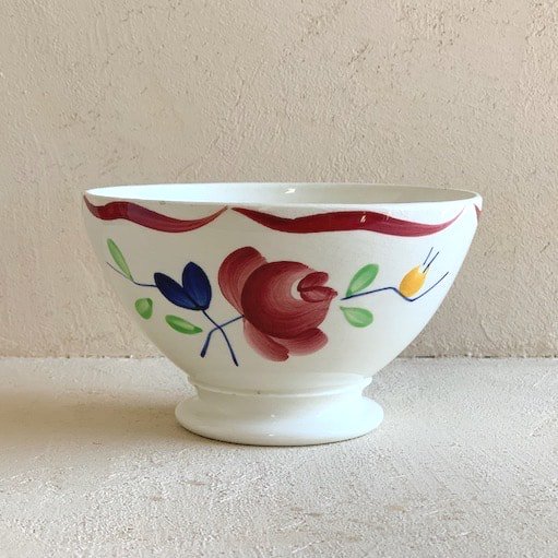 Antique GIEN cafe au lait bowl<img class='new_mark_img2' src='https://img.shop-pro.jp/img/new/icons47.gif' style='border:none;display:inline;margin:0px;padding:0px;width:auto;' />