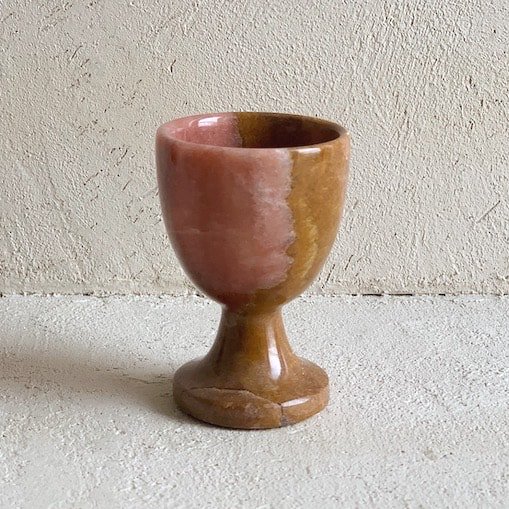 Vintage stone Goblet<img class='new_mark_img2' src='https://img.shop-pro.jp/img/new/icons47.gif' style='border:none;display:inline;margin:0px;padding:0px;width:auto;' />