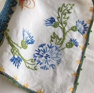 Vintage embroidery doily