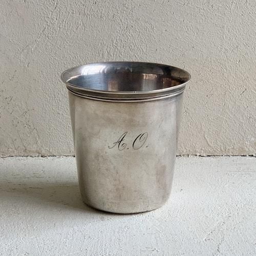 Antique Silver initial cup