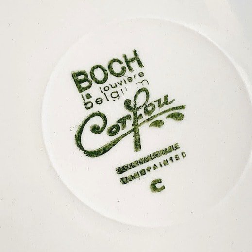 Vintage BOCH corfou plate<img class='new_mark_img2' src='https://img.shop-pro.jp/img/new/icons47.gif' style='border:none;display:inline;margin:0px;padding:0px;width:auto;' />