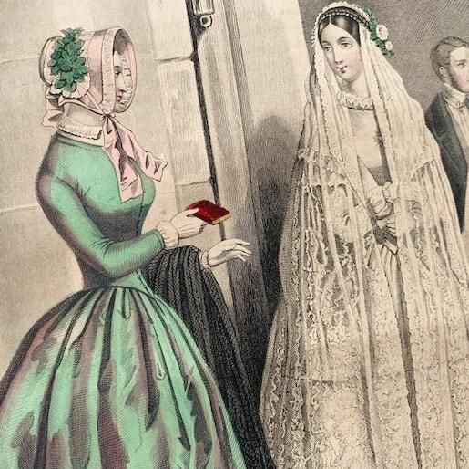 France Antique fashion plate/lithographe.a<img class='new_mark_img2' src='https://img.shop-pro.jp/img/new/icons47.gif' style='border:none;display:inline;margin:0px;padding:0px;width:auto;' />