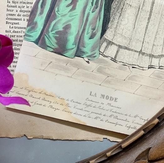 France Antique fashion plate/lithographe.a<img class='new_mark_img2' src='https://img.shop-pro.jp/img/new/icons47.gif' style='border:none;display:inline;margin:0px;padding:0px;width:auto;' />