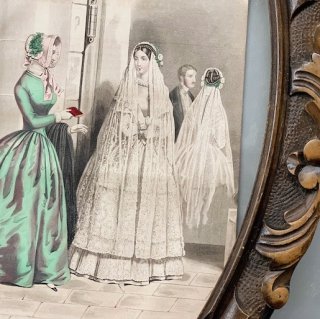 France Antique fashion plate/lithographe.a