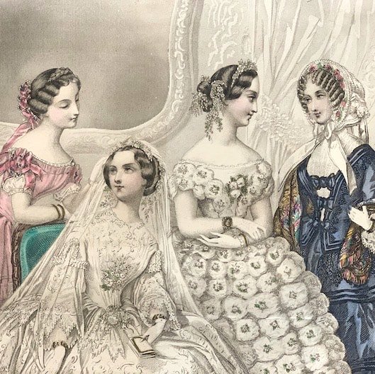 France Antique fashion plate/lithographe.c