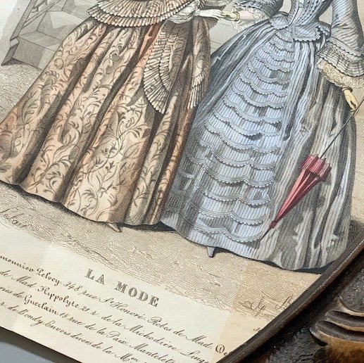 France Antique fashion plate/lithographe.d<img class='new_mark_img2' src='https://img.shop-pro.jp/img/new/icons47.gif' style='border:none;display:inline;margin:0px;padding:0px;width:auto;' />