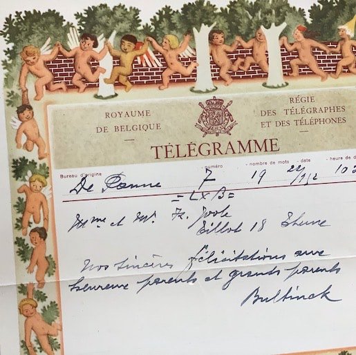 Vintage telegram