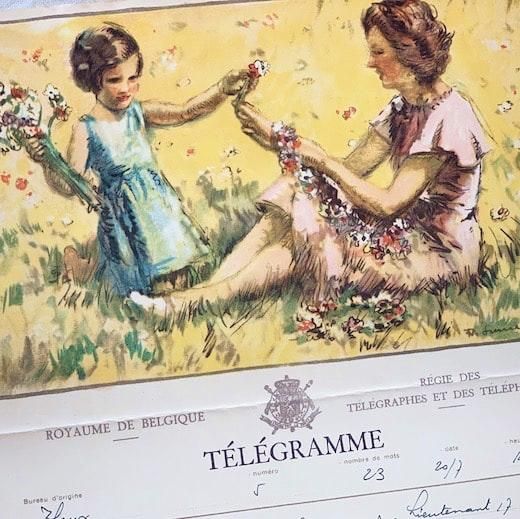 Vintage telegram