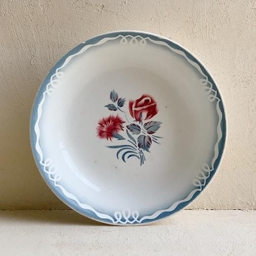 Antique Sarreguemines bowl plate<img class='new_mark_img2' src='https://img.shop-pro.jp/img/new/icons47.gif' style='border:none;display:inline;margin:0px;padding:0px;width:auto;' />