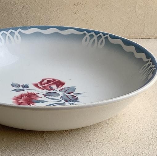 Antique Sarreguemines bowl plate<img class='new_mark_img2' src='https://img.shop-pro.jp/img/new/icons47.gif' style='border:none;display:inline;margin:0px;padding:0px;width:auto;' />