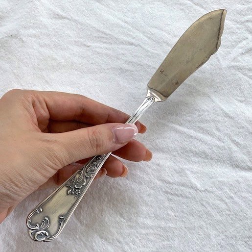 Antique Silver Butter Knife