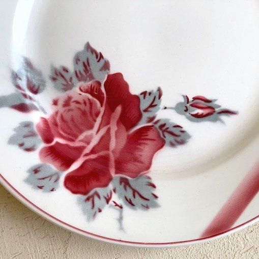 Sarreguemines LA ROSE plate.a
