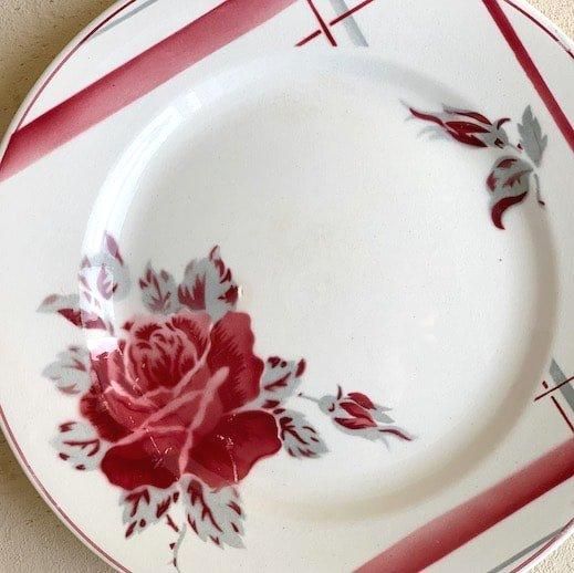 Sarreguemines LA ROSE plate.c