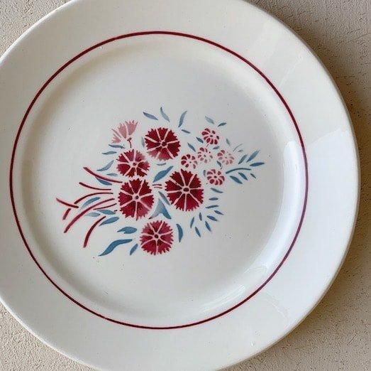 Badonviller Antique bouquet plate.a<img class='new_mark_img2' src='https://img.shop-pro.jp/img/new/icons47.gif' style='border:none;display:inline;margin:0px;padding:0px;width:auto;' />