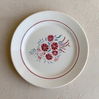 Badonviller Antique bouquet plate.a