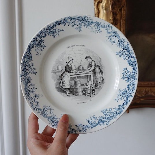 France antique plate.b