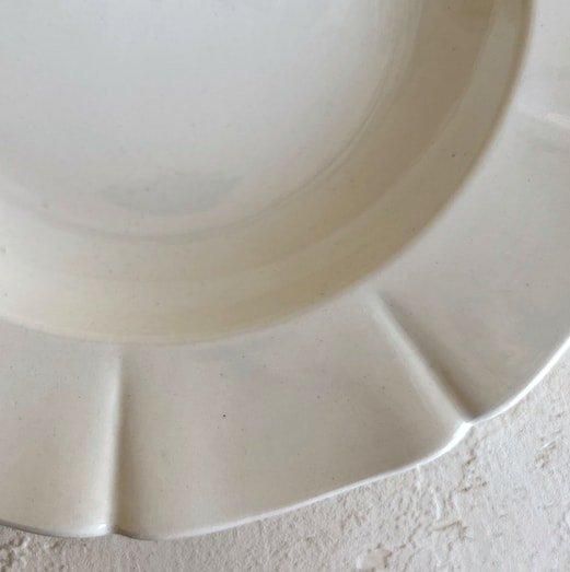 Vintage flower rim plate.a