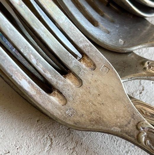 Antique cutlery settable fork