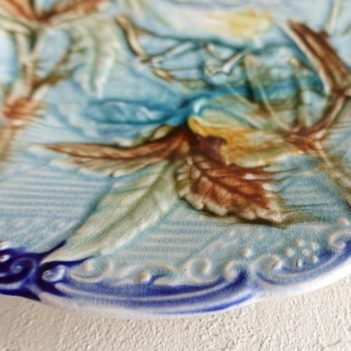 Vintage Barbotine Plate