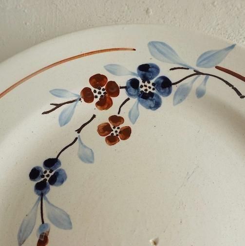 France Antique Sarreguemines plate