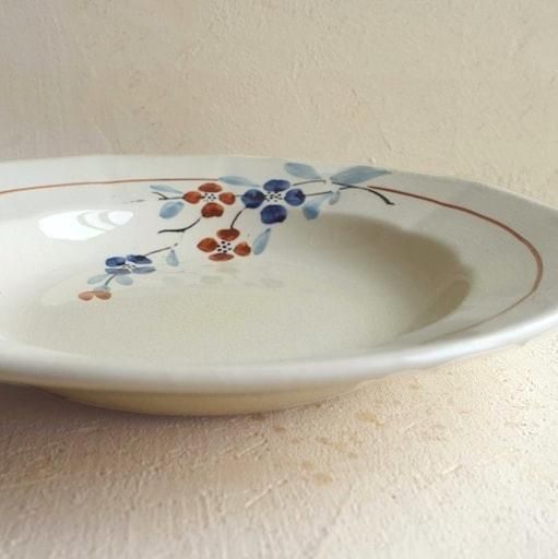 France Antique Sarreguemines soup plate