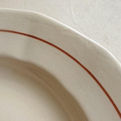 France Antique Sarreguemines soup plate