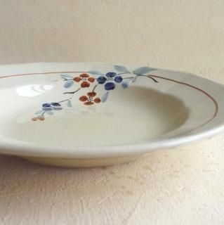 France Antique Sarreguemines soup plate