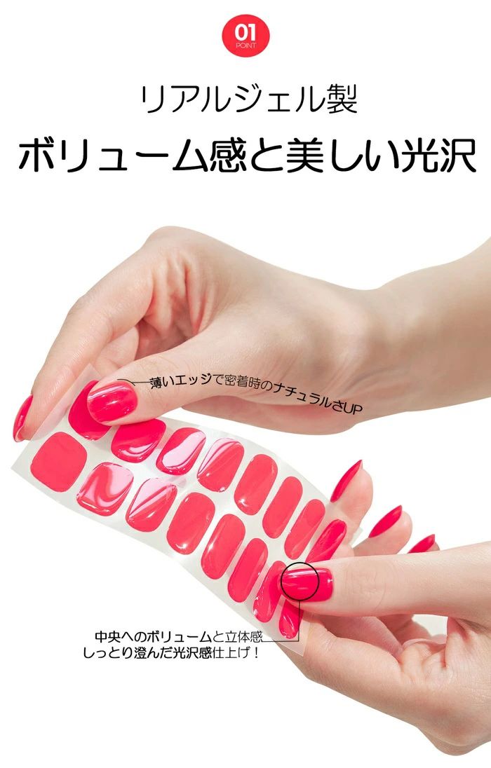 THE4BA DarkNavy/ダークネイビー リアルジェルネイルシール nail