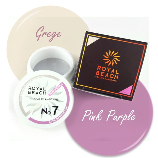 【ROYAL BEACH】<br>カラーチェンジジェルネイル<br>07. GREGE⇔PINK<img class='new_mark_img2' src='https://img.shop-pro.jp/img/new/icons20.gif' style='border:none;display:inline;margin:0px;padding:0px;width:auto;' />