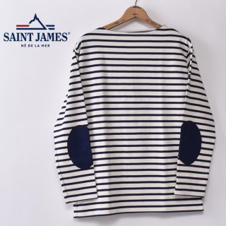  SAINT JAMES ȥॹ OUESSANT ELBOW PATCH å ܡѥå ECRU/MARIN(MARINE) /ޥ(ޥ)