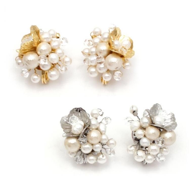 pearl bouquet イヤリング:zoule(ゾーラ) - gargle online