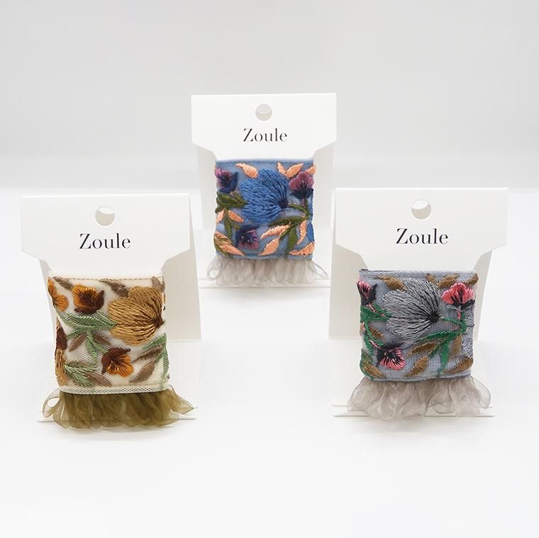 embroidery cuff 2 ヘアーカフス:zoule(ゾーラ) - gargle embroidery cuff 2 ヘアーカフス:zoule(ゾーラ) - gargle