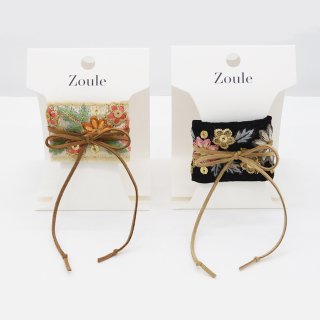 〈2022.9月新作〉embroidery cuff 18 ヘアーカフス：zoule（ゾーラ）
