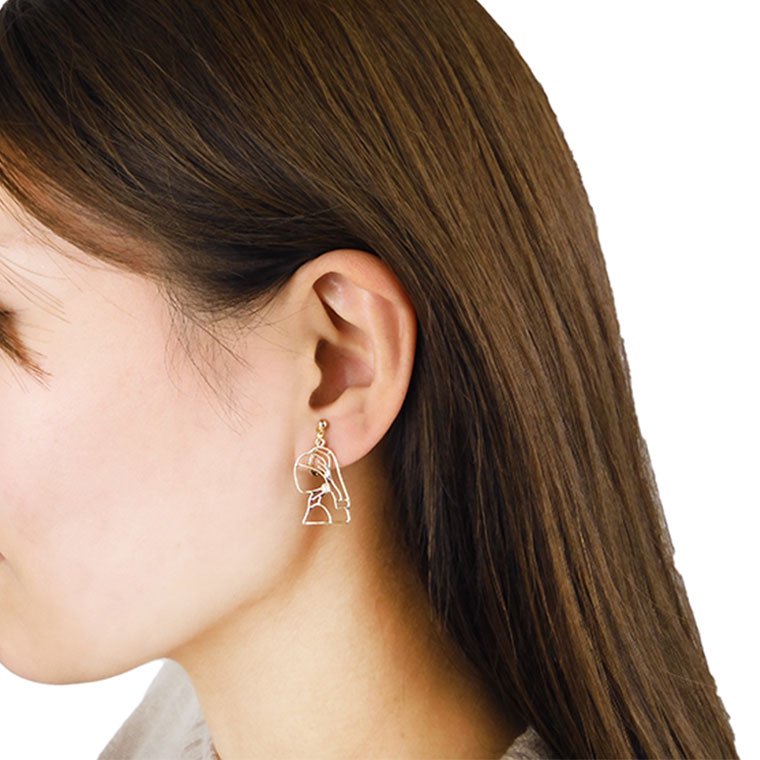 メタル真珠の耳飾りの少女 イヤリング ：gargle（ガーグル） - gargle online | ガーグル・ゾーラ公式通販